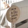 Love You To The Moon And Back Wooden Sign, thumbnail 2 of 4