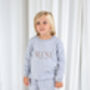 Mama Est Embroidered Personalised Jumper And Jogger Set Matching Mini Available, thumbnail 4 of 12