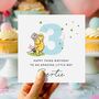 3rd Birthday Card Winnie The Pooh Niece *Fully Personalised, thumbnail 2 of 2