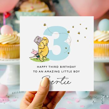 3rd Birthday Card Winnie The Pooh Niece *Fully Personalised, 2 of 2