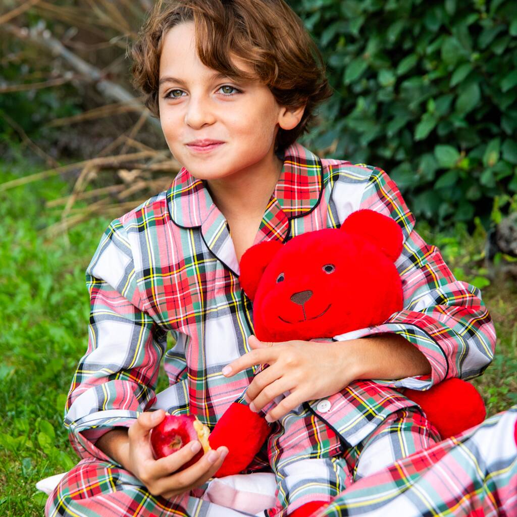 Inverno Pyjama Set With Matching Teddy Bear Set, 1 of 3