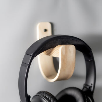 Premium S Ash Wall Mounted Headphone Stand Holder, 4 of 4