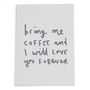 Bring Me Coffee A5 Notebook, thumbnail 2 of 3