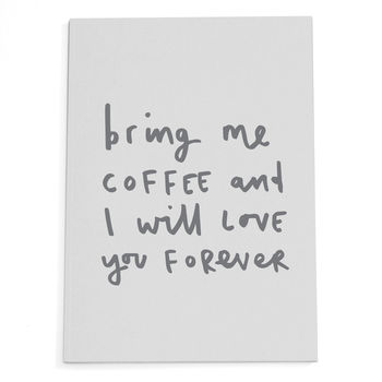 Bring Me Coffee A5 Notebook, 2 of 3