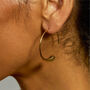 Large Luna Hoop Earrings In Gold Plated, thumbnail 2 of 7