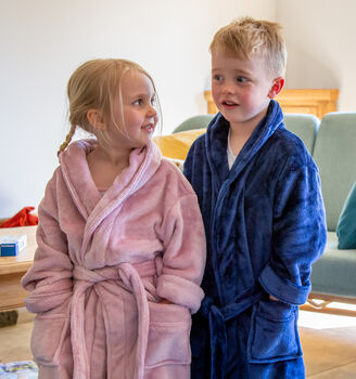 Personalised Children's Fleece Dressing Gown, 4 of 9
