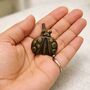 Vintage Brass Ladybug Cabinet Knob, thumbnail 8 of 9
