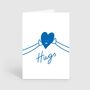 Sad Heart Hugs Card Sympathy Condolence Card, thumbnail 3 of 3