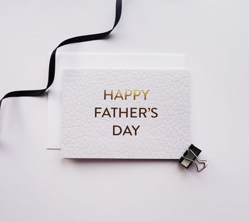 Stylish Father's Day Luxury Gold Foil Card, 4 of 4