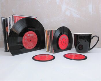 Vinyl Record Bookends Bowl Coasters Gift Pack | Bundle Set | Job Lot | Retro | Music Fan| Music Lover |, 7 of 12