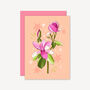 Magnolia Floral Card Peach, thumbnail 1 of 2