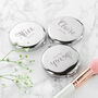 Personalised Round Silver Compact Mirror, thumbnail 3 of 5