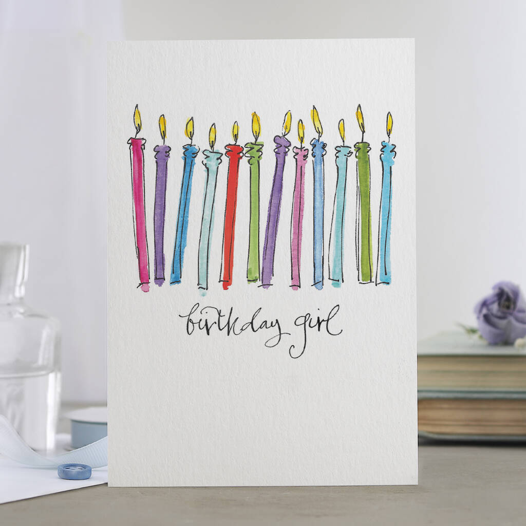 Birthday Card For Women 'Birthday Girl!' By Gabrielle Izen Illustration ...