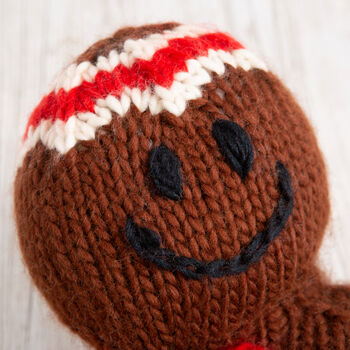 Gingerbread Man Knitting Kit, 2 of 11