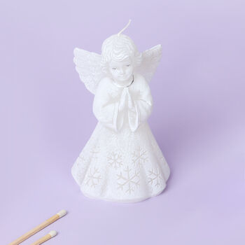 G Decor Blessing Christmas Angel Candle, 3 of 6