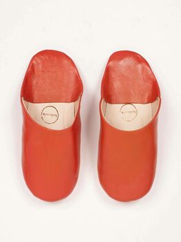 Women's Basic Moroccan Leather Slippers, 3 of 12