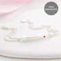 Personalised Birthstone Bracelets 12 Styles – Christening, Birthday Or Flower Girl Gift, thumbnail 2 of 7