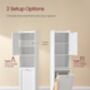 Tall Bathroom Tower With Laundry Hamper, thumbnail 4 of 6