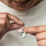 Silver Fingerprint Nugget Necklace, thumbnail 1 of 7