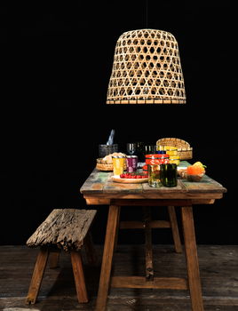 bamboo lattice lampshade by the forest &amp; co 