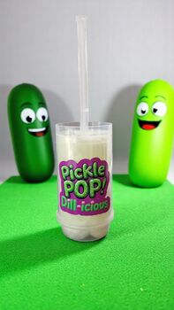 Pickle Flavoured Candy Floss Push Pops Green Floss – Set Of 10, 4 of 6