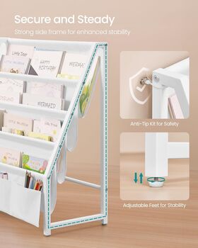 Kids Bookshelf And Toy Storage Organiser, 4 of 6
