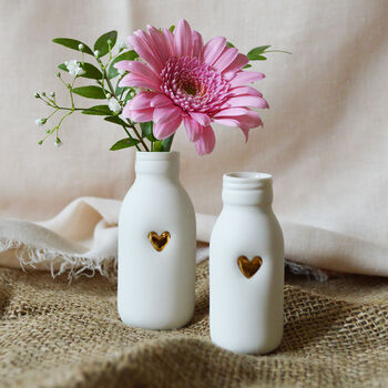 Bottle Vase With Gold Heart, 7 of 8