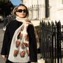 Tiger Head Print Scarf In Personalised Gift Box, thumbnail 3 of 6