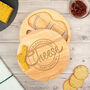 'I Bloody Love Cheese' Design Cheese Board Set, thumbnail 5 of 7