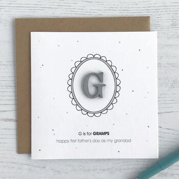 G Is For Grandad, First Father's Day Card, 2 of 4