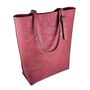 Ladies Vegan Cork Leather Tote Bag | Amadora In Raspberry, thumbnail 1 of 6