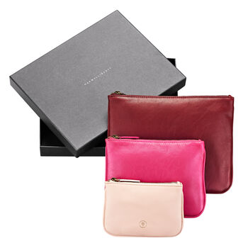 Women's Leather Purse Wallets Trio 'Siena Group Nappa', 8 of 10