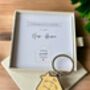 Personalised Our First Home Couple Keyring Set Gift, thumbnail 2 of 4