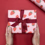 Luxury Strawberry Wrapping Paper/Gift Wrap, thumbnail 4 of 7