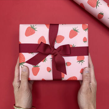 Luxury Strawberry Wrapping Paper/Gift Wrap, 3 of 7