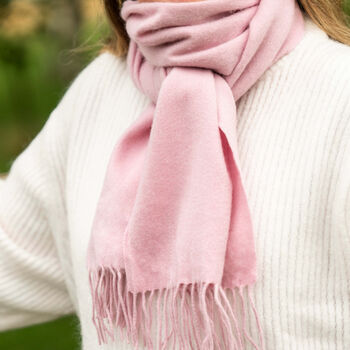 Personalised Pink Pure Cashmere Scarf, 3 of 8