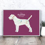 Personalised Map With Border Terrier, thumbnail 2 of 3