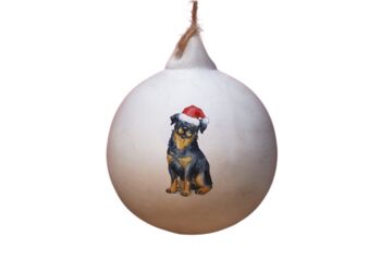 Rottweiler Ceramic Bauble, 2 of 2