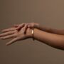 Personalised Gold Byzantine Wheat Bracelet, thumbnail 4 of 9