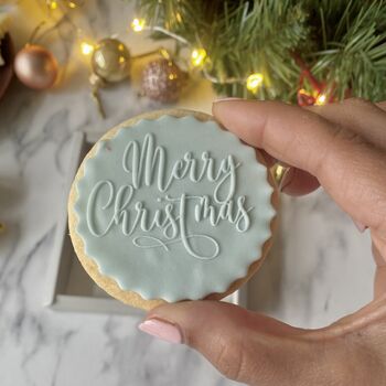Personalised Letterbox Christmas Vanilla Cookie, 7 of 12