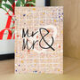 Mr And Mr Inclusive Confetti Wedding Card, thumbnail 1 of 2