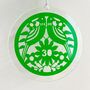 30th Anniversary Glass Hanging Ornament, thumbnail 4 of 11