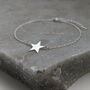 Sterling Silver Star Charm Bracelet, thumbnail 1 of 10
