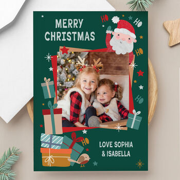 Photo Personalised Christmas Cards Family Pack Of 10, 7 of 7
