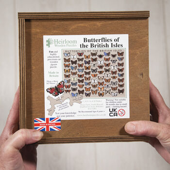 Butterflies Of The British Isles Wooden Jigsaw Puzzle, 6 of 7