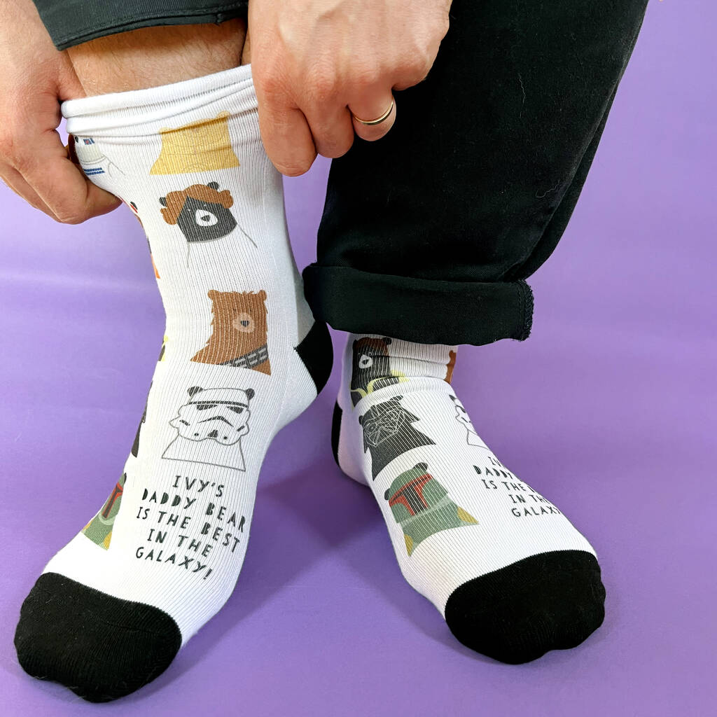 Personalised Star Bears Socks, 1 of 2