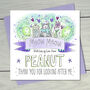 Thank You From The Cat Personalised Greeting Card, thumbnail 6 of 12