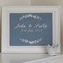 Personalised 4th Wedding Anniversary Roses Picture, thumbnail 1 of 3