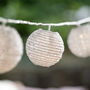 10 Plug In Connectable Cut Out Lantern String Lights, thumbnail 2 of 4