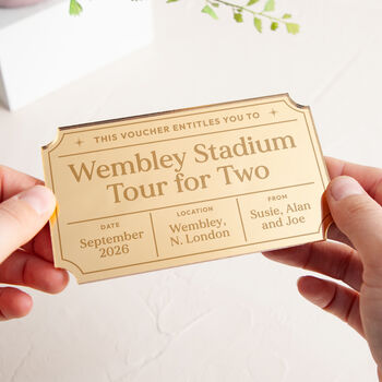 Personalised Acrylic Voucher Gift, 3 of 4